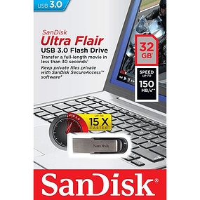 SanDisk Ultra Flair 32GB USB 3.0 Negro