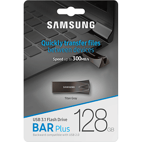 Samsung BAR Plus 128GB USB 3.2 Plata