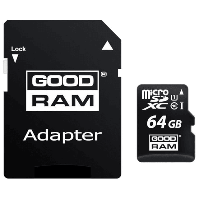 Tarjeta de memoria GoodRAM MicroSDXC 64GB UHS-I + adaptador