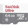 Adaptador SanDisk MicroSD 64GB Ultra UHS-I + Clase 10