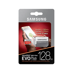 Samsung MicroSDXC EVO Plus 2021 128GB Classe 10 UHS-I + Adaptador