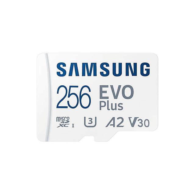 Samsung MicroSDXC EVO Plus 2021 256GB Clase 10 UHS-I + Adaptador