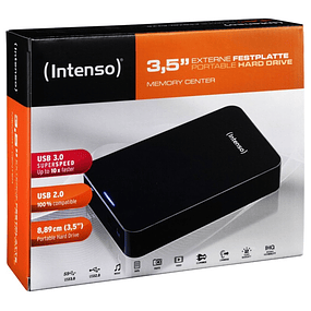Disco Duro Externo Intenso HD 6031512 4TB 3.5" USB 3.0 Negro
