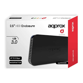 Caixa HDD/SSD 2,5" SATA Aprox APPHDD06BK