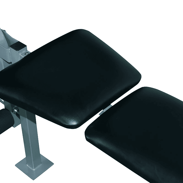 Banco de musculación máquina de musculación con respaldo regulable 165x68x114cm Negro