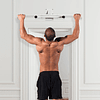 Barra de abdominales de pared para abdominales y ejercicios de musculación - Blanco - 118x44x20 cm