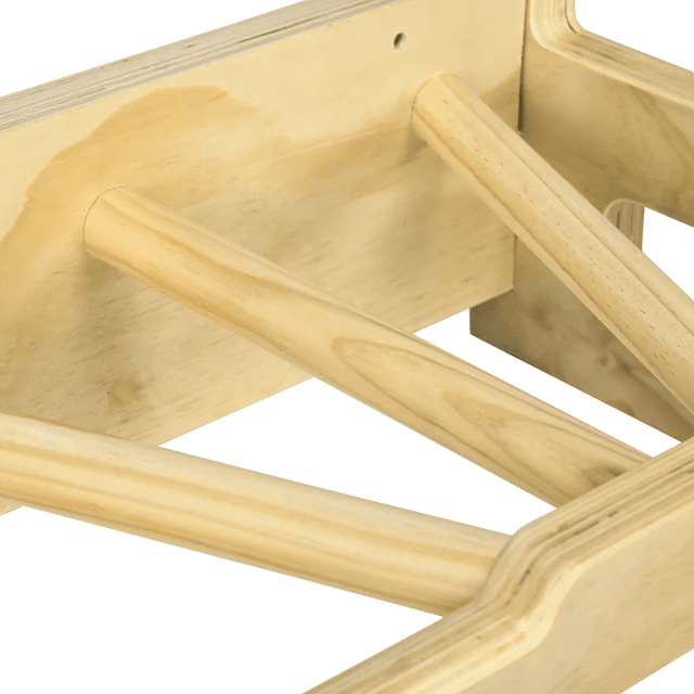 Barra de dominadas de madera Barra de dominadas de madera multifuncional para entrenamiento físico 100x44x25cm Madera