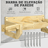 Barra de dominadas de madera Barra de dominadas de madera multifuncional para entrenamiento físico 100x44x25cm Madera
