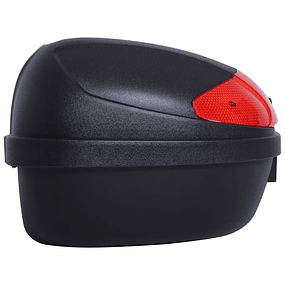 Motorcycle Bag Motorcycle Bag Capacity 52L with Lock and 2 Keys 59.5x43.5x31 cm Black and Red
