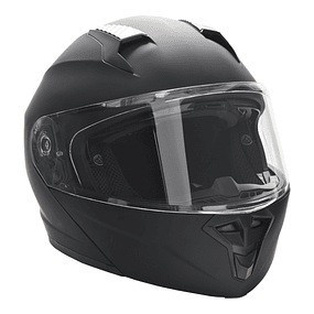 Full Size Motorcycle Helmet XL-61/62cm Motorcycle Helmet with Double Visor European Certified Anti-Collision Headgear Unisex Color Black