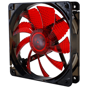 Red LED box fan NOX CoolFan 12 cm