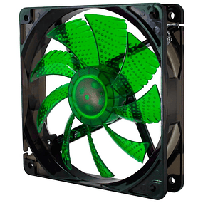 Caja ventilador LED roja NOX CoolFan 12 cm - Verde