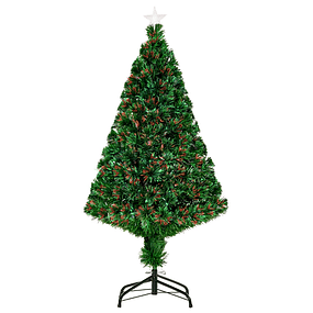 Árvore de Natal + Luzes LED Árvore Artificial Verde Φ 60 x 120 cm