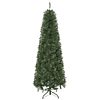 Árbol de Navidad Artificial Ignífugo de 180cm con 493 Ramas Hojas de PVC Base Plegable y Soporte Metálico Verde