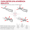 Set de 2 Árboles de Navidad Artificiales 90cm con Jarrón Ignífugo con 110 Ramas 70 Bayas 8 Piñas y Hojas de PVC Verde