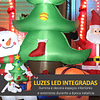 Árbol de Navidad Hinchable 190cm con Luces LED Impermeable IP44 e Inflador Decoración Navideña 210x92x190cm Multicolor
