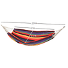 Cotton Hanging Hammock 290x150 cm Load 150 kg Portable Individual with Multicolor Carry Bag