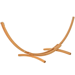 Support for Wooden Hammocks 325x120x118cm Structure for Double Hammock Maximum Load 120kg for Garden Terrace Indoor and Outdoor Natural