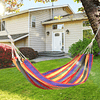 Single Portable Hammock Bed for Camping Pool Garden Maximum Load 150kg 200x100cm Multicolor