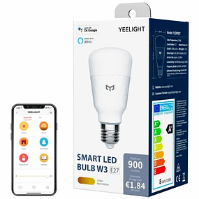 Yeelight Smart LED Bulb W3 Luz Branca Quente - Lâmpada Inteligente