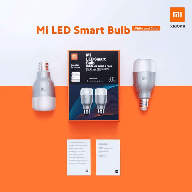 Pack x2 Xiaomi Mi LED Smart Bulb RGB