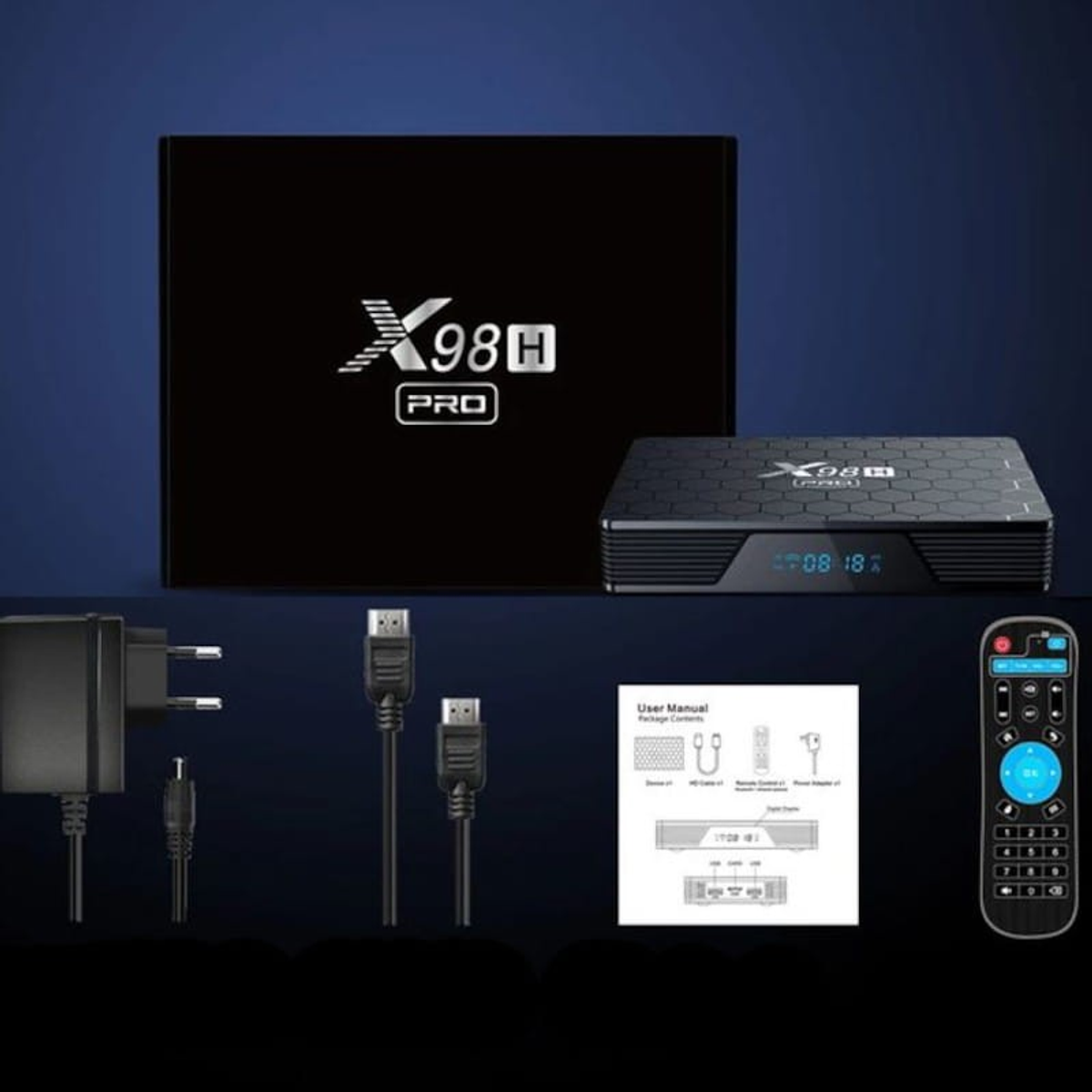 X98H Pro H618/4GB/64GB/WiFi 6/ Android 12 - Android TV