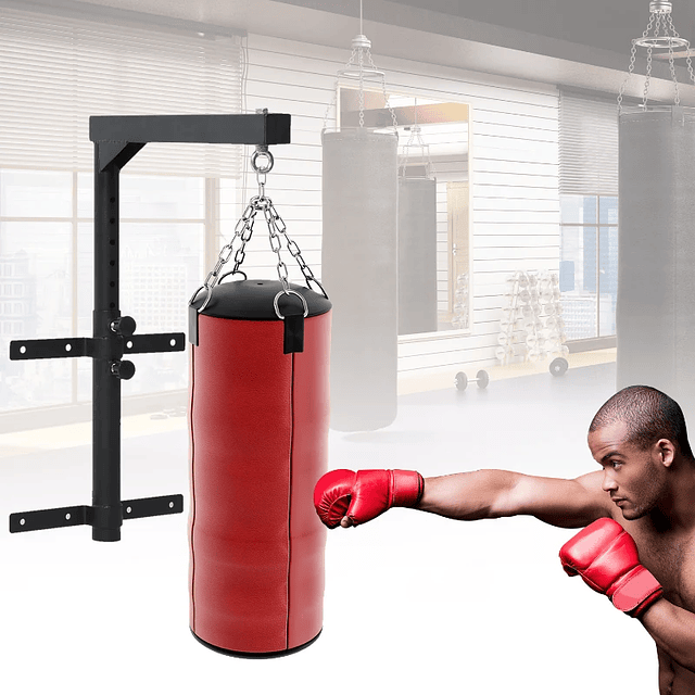 Soporte de pared para saco de boxeo pesado, soporte de bolsa de boxeo  resistente, soporte de montaje para saco de boxeo para entrenamiento de  Muay