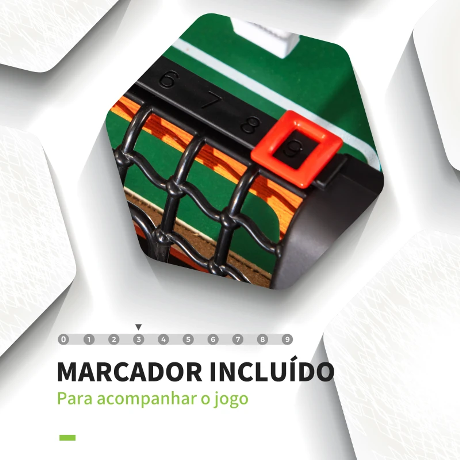 Matraquilho para Crianças acima de 7 Anos com 2 Bolas 8 Hastes 2 Marcadores de Pontos 22 Jogadores 118x104x69cm Multicor  4