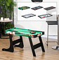 Mesa de Jogos 6 em 1 Dobrável Bilhar Matraquilho Ping Pong Lançamento de Anéis Hóquei no Gelo e Air Hóquei 118x104x71cm Multicor  - Thumbnail 10