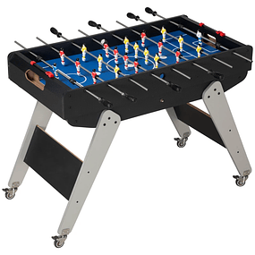6 in 1 Games Table with Wheels Billiards Table Football Ping Pong Ring Throwing Ice and Air Hockey 120x88x79cm Multicolor