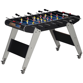 Table football for children over 7 years old with wheels 114x87x68,5cm 2 Balls 8 sticks 2 Markers and 11 Players Multicolor
