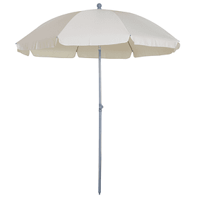 Beach parasol Ø200 cm in diameter with Sloping Roof Detachable Post and lower peak