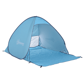 Beach tent Camping Picnic - Polyester and Steel - 200x150x119 cm
