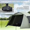 Tienda de Campaña para 4-6 Personas Impermeable PU2000 con Protección UV30+ y Bolsa de Transporte 610x385x220 cm Verde
