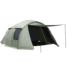 Camping Tent for 4-6 People Waterproof PU2000 with UV30+ Protection and Carry Bag 610x385x220 cm Green