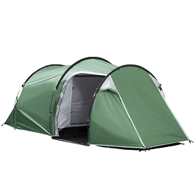 Camping Tent for 3-4 Persons Foldable Waterproof 2000+ mm UV-Proof 20+ with Vestibule 426x206x154 cm Green