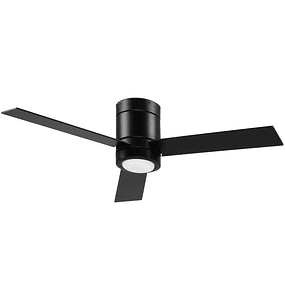 48W Ceiling Fan with LED Light Remote Control 3 Speeds Timer 3 Wooden Blades for Bedroom Living Room Dining Room Ø112x25cm