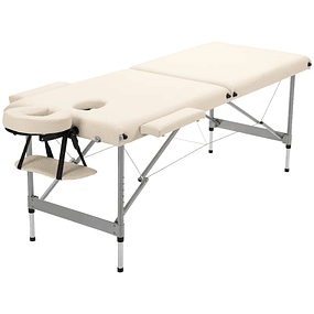 Camilla de masaje plegable Camilla de masaje portátil con altura regulable en 7 posiciones 186x71x62-83cm