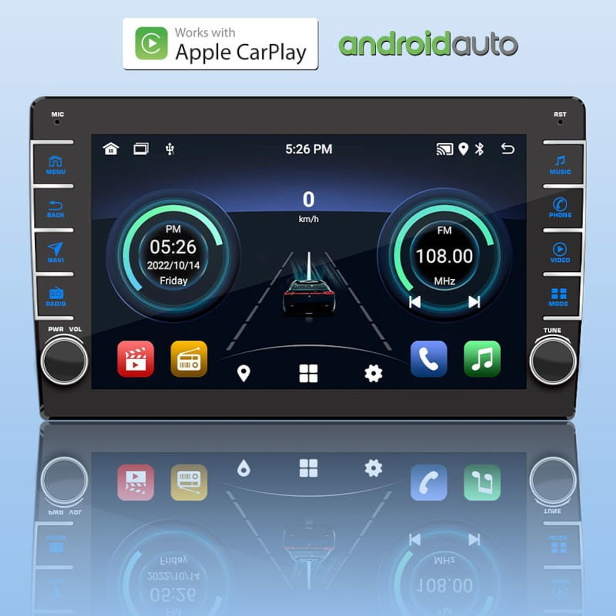 Autoradio 2 DIN S-072C 2GB/32GB 7 USB Carplay Android