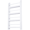 Wall shelf with 4 shelves Children's bookcase for home office Load 30kg 59x12x113cm White