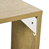 Wall Shelf with 2 Compartments Hanging Wood Shelf p100x15x60 cm Wood