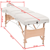 Mesa massagem dobrável 3 zonas + banco 10 cm espessura