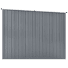 Garden shed 195x198x159 cm gray galvanized steel