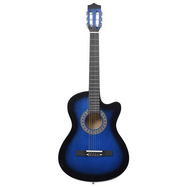 Guitarra clásica 6 cuerdas 38" azul
