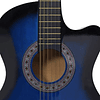 Guitarra clásica 6 cuerdas 38" azul