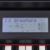 Piano digital de 88 teclas con pedales, tablero de melamina negra