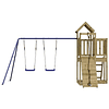 Impregnated pine wood outdoor playset