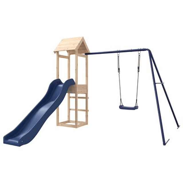 Solid pine wood outdoor playset