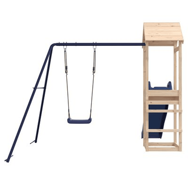 Solid pine wood outdoor playset