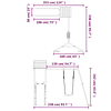Conjunto de brincar p/ exterior madeira de pinho maciça